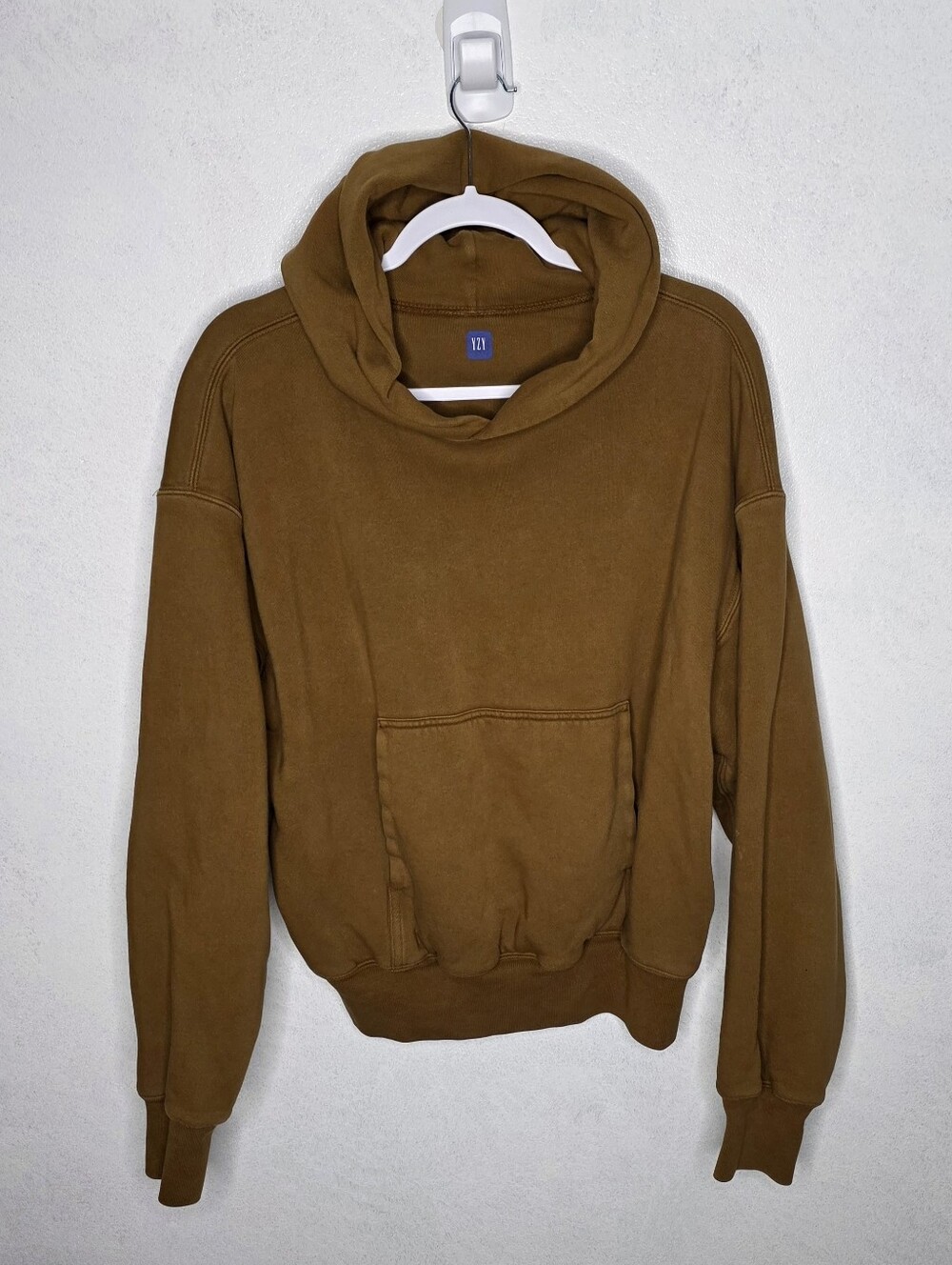 YEEZY Gap YZY Brown “Perfect Hoodie” Mens Medium Cotton Double Layer Kanye West